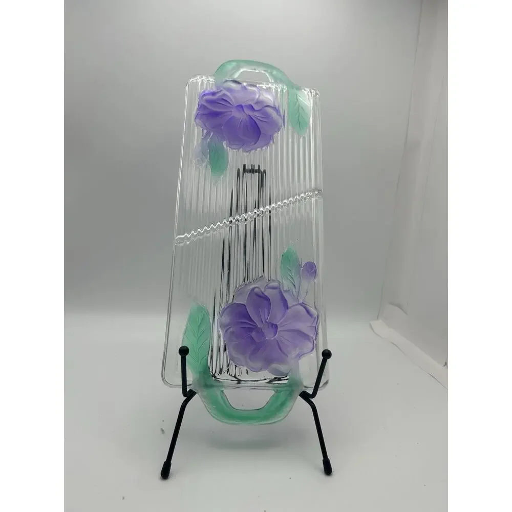 Vintage Sydenstricker. Fused Glass Devided Tray.